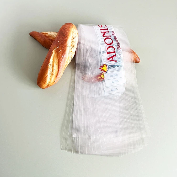French bread plastic bag French bread plastic bag